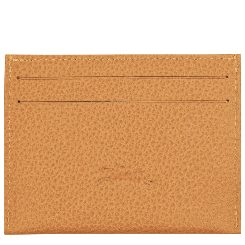 Longchamp | Le Foulonné Card holder Walnut - Leather | Walnut