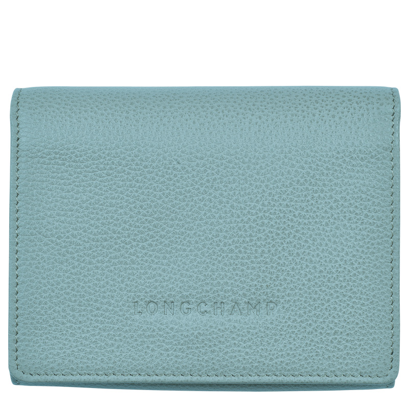 Longchamp | Le Foulonné Wallet Eucalyptus - Leather | Eucalyptus