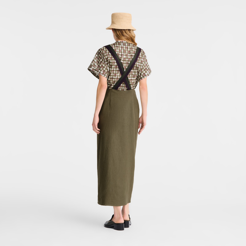 Longchamp | Midi skirt Artichoke - Canvas | Artichoke