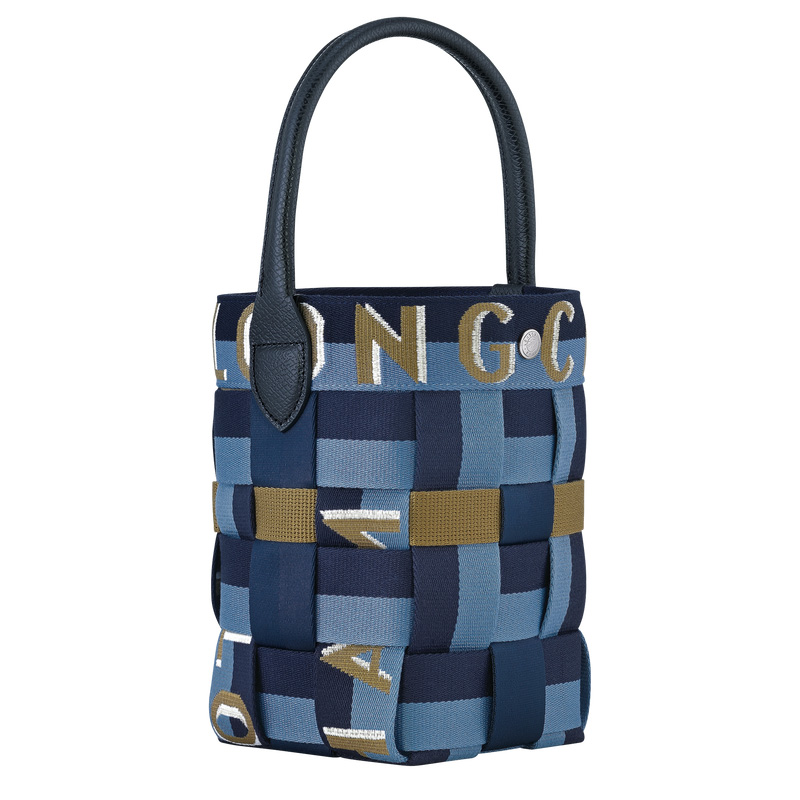 Longchamp | Re-Play XS Bucket bag Navy/Thunderstorm - Canvas | Navy/Thunderstorm