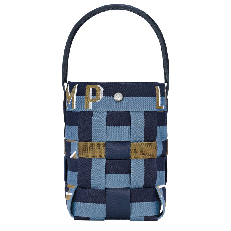 Longchamp | Re-Play XS Bucket bag Navy/Thunderstorm - Canvas | Navy/Thunderstorm