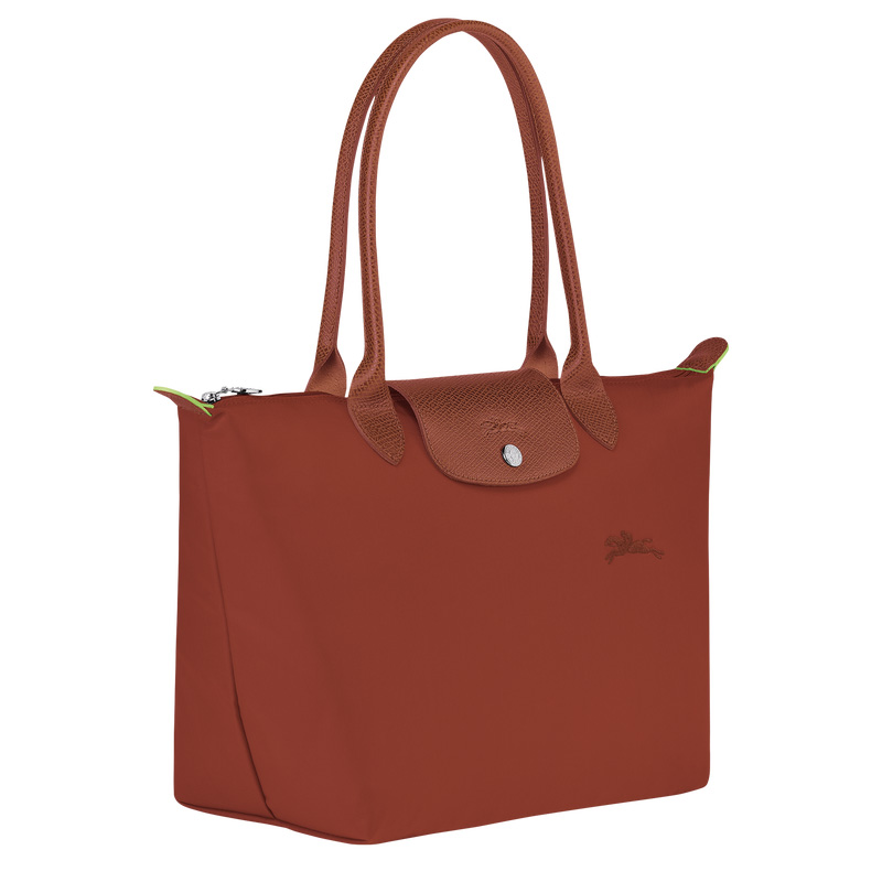 Longchamp | Le Pliage Green M Tote bag Chestnut - Recycled canvas | Chestnut