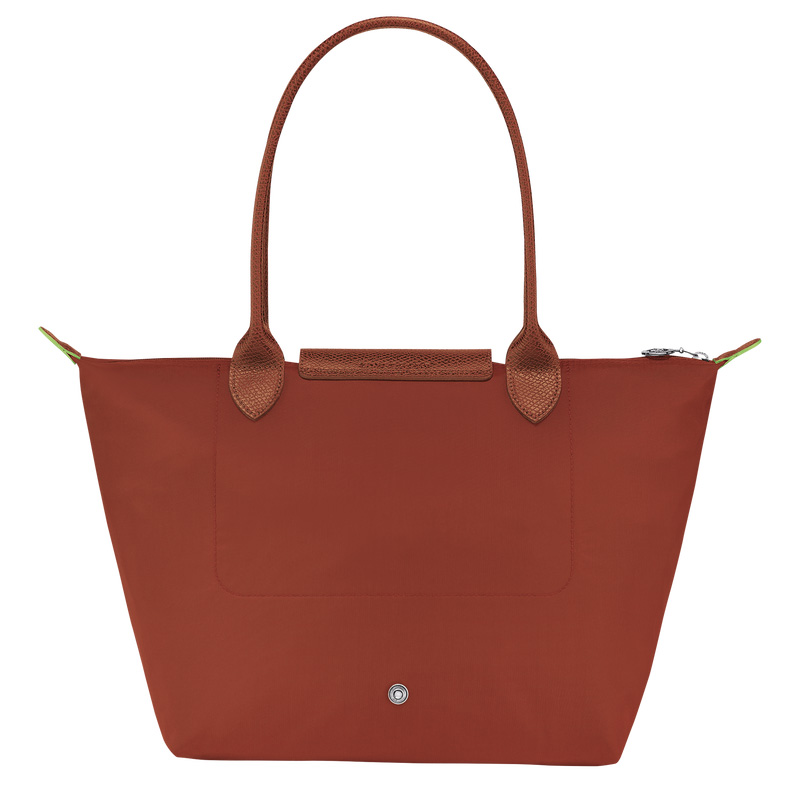 Longchamp | Le Pliage Green M Tote bag Chestnut - Recycled canvas | Chestnut