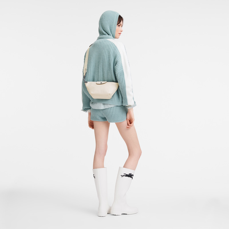 Longchamp | Le Pliage Xtra XS Crossbody bag Ecru - Leather | Ecru