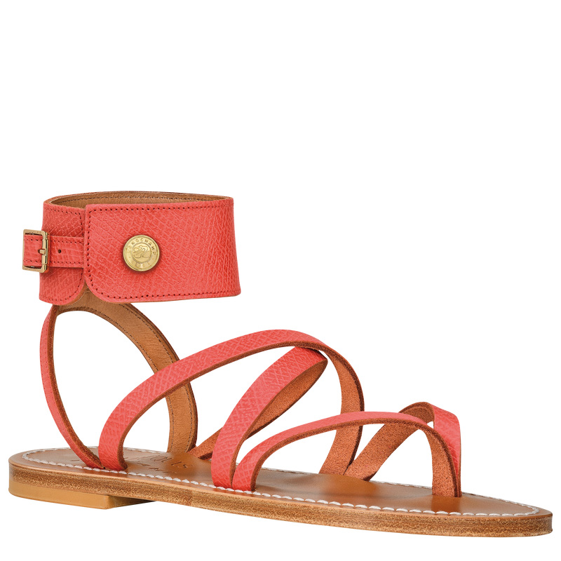Longchamp | x K.Jacques Sandals Strawberry - Leather | Strawberry