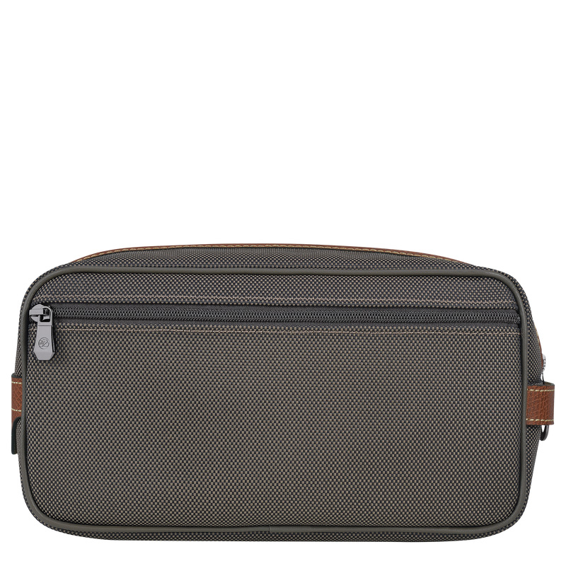Longchamp | Boxford Toiletry case Brown - Recycled canvas | Brown