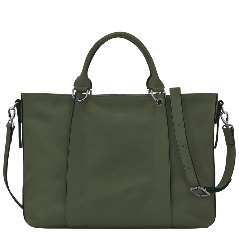 Longchamp | 3D L Handbag Khaki - Leather | Khaki