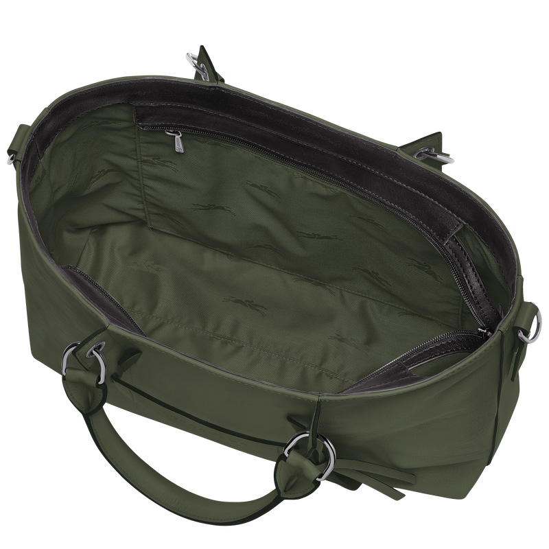 Longchamp | 3D L Handbag Khaki - Leather | Khaki