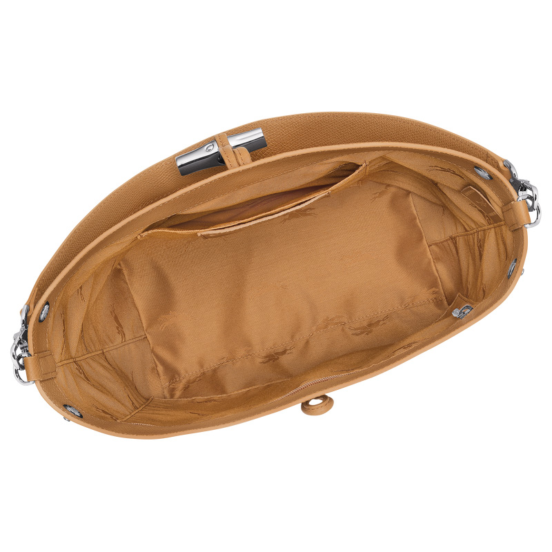 Longchamp | Le Roseau M Shoulder bag Walnut - Leather | Walnut