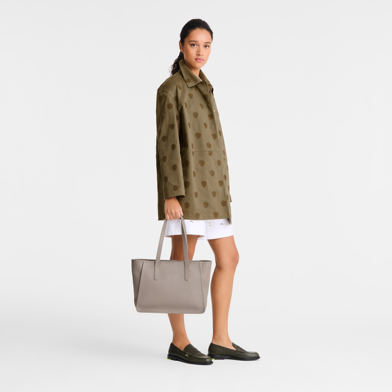 Longchamp | Le Foulonné L Tote bag Turtledove - Leather | Turtledove
