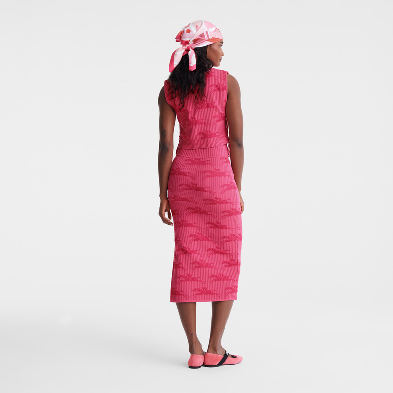 Longchamp | Midi skirt Pink - Knit | Pink
