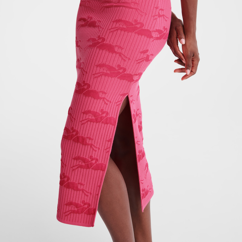 Longchamp | Midi skirt Pink - Knit | Pink