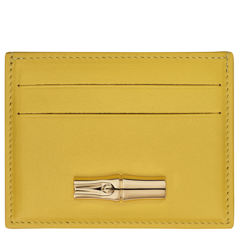 Longchamp | Le Roseau Card holder Ginger - Leather | Ginger