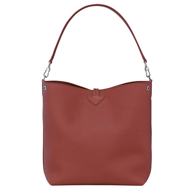 Longchamp | Le Roseau M Shoulder bag Chestnut - Leather | Chestnut