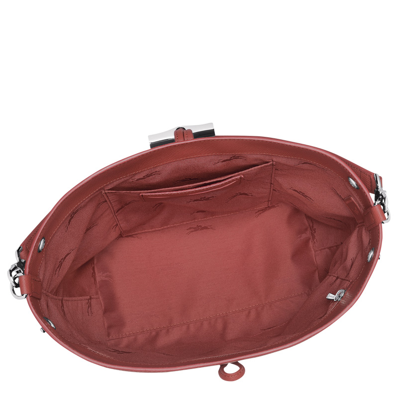 Longchamp | Le Roseau M Shoulder bag Chestnut - Leather | Chestnut
