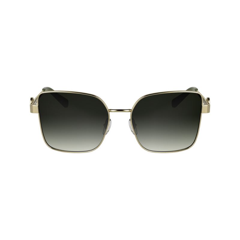 Longchamp | Sunglasses Gold/Khaki - Metal | Gold/Khaki
