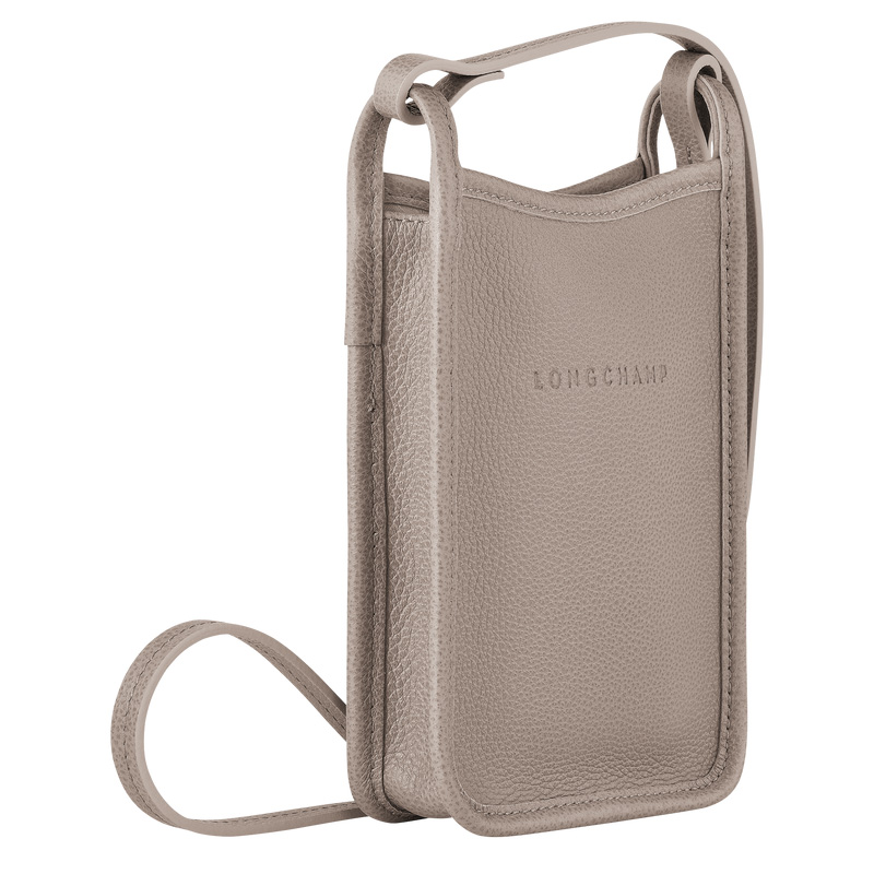 Longchamp | Le Foulonné Phone case Turtledove - Leather | Turtledove