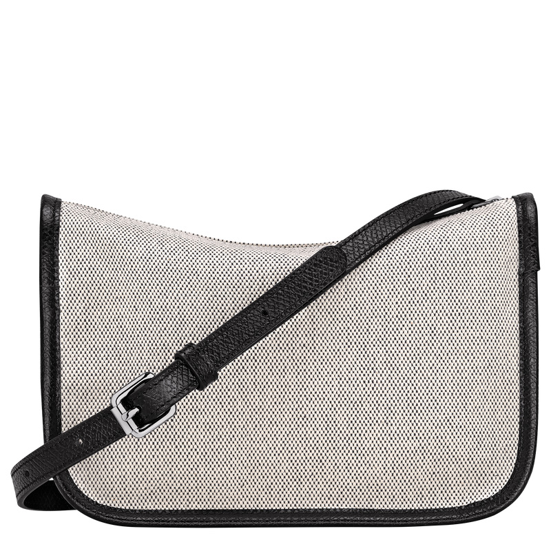 Longchamp | Essential S Crossbody bag Ecru - Canvas | Ecru