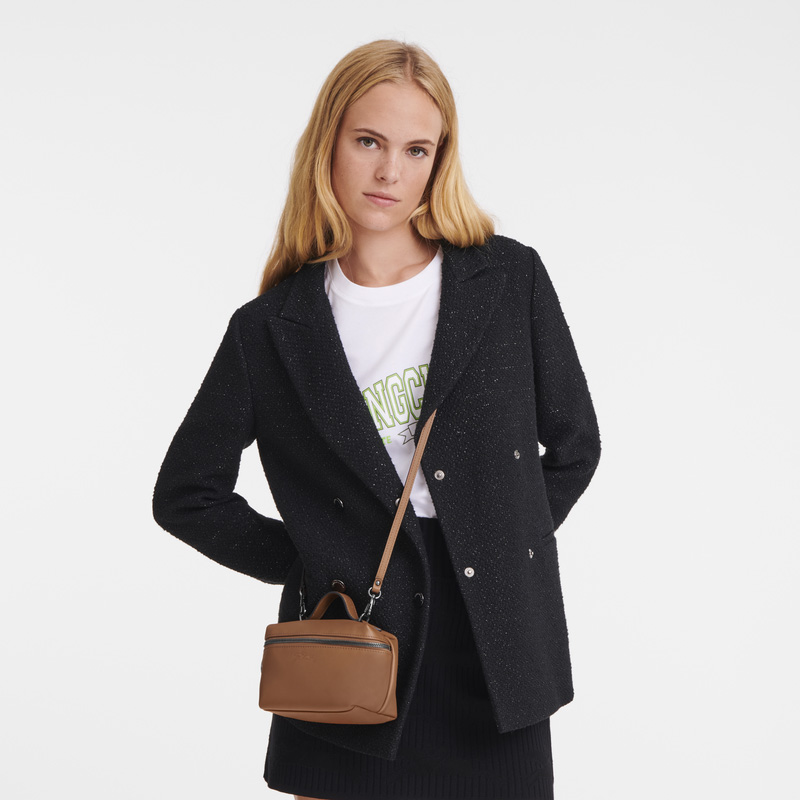 Longchamp | Le Pliage Xtra XS Vanity Cognac - Leather | Cognac