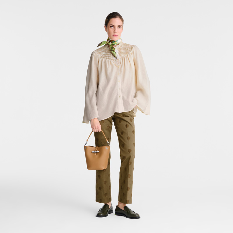 Longchamp | Le Roseau XS Bucket bag Walnut - Leather | Walnut
