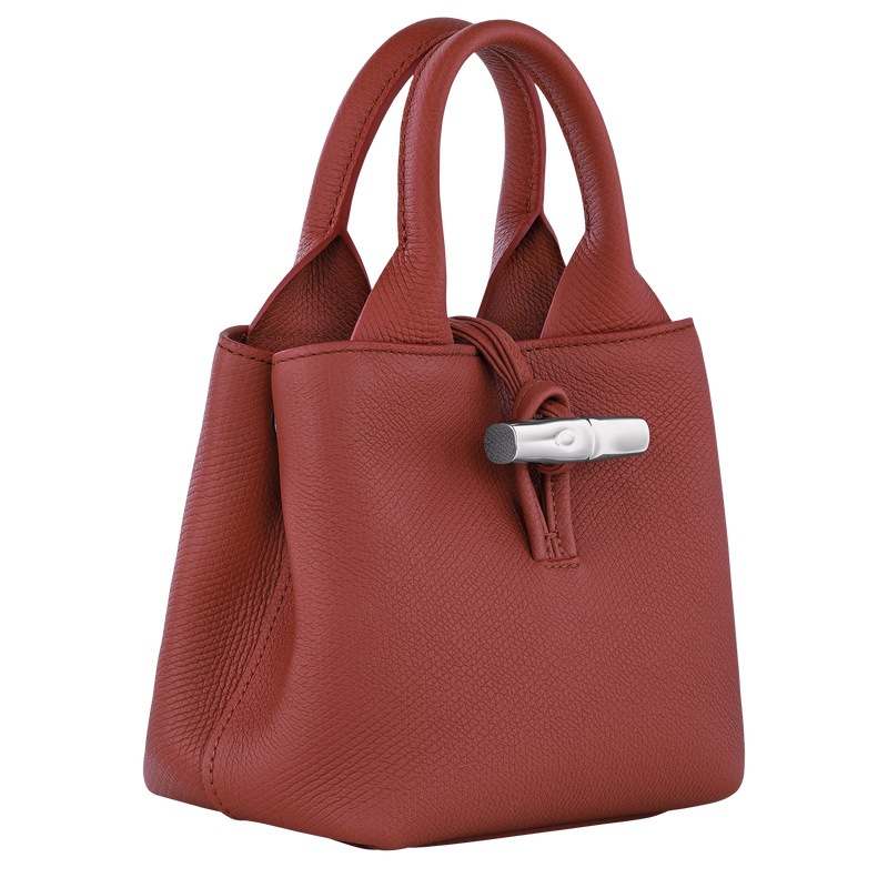 Longchamp | Le Roseau XS Handbag Chestnut - Leather | Chestnut