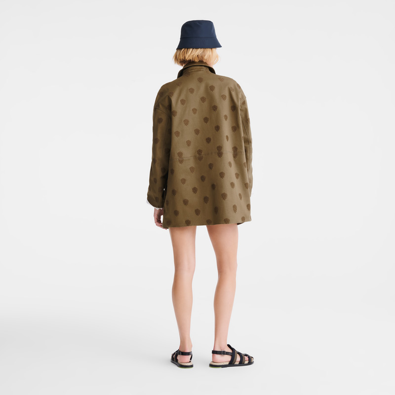 Longchamp | Coat Artichoke - Embroidered gabardine | Artichoke