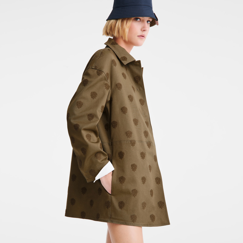 Longchamp | Coat Artichoke - Embroidered gabardine | Artichoke