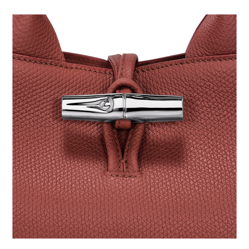 Longchamp | Le Roseau S Handbag Chestnut - Leather | Chestnut