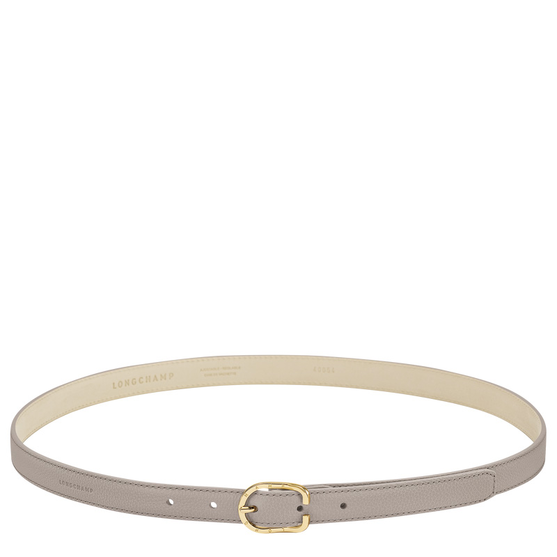 Longchamp | Le Foulonné Ladies' belt Turtledove - Leather | Turtledove