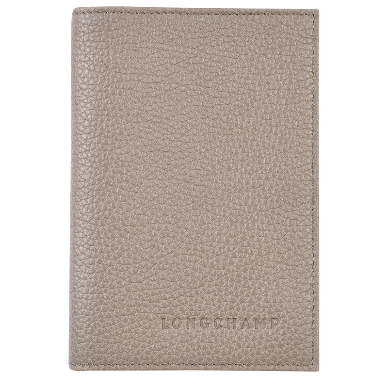 Longchamp | Le Foulonné Passport cover Turtledove - Leather | Turtledove