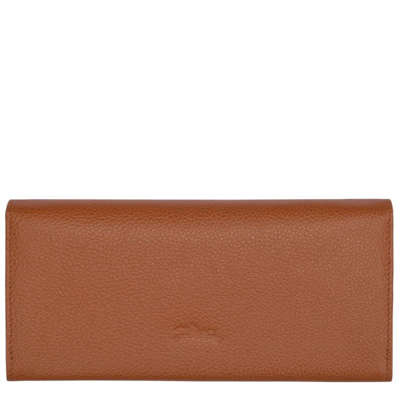 Longchamp | Le Foulonné Continental wallet Caramel - Leather | Caramel