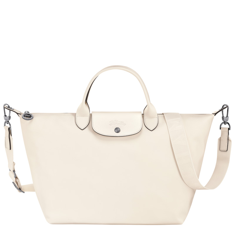 Longchamp | Le Pliage Xtra L Handbag Ecru - Leather | Ecru