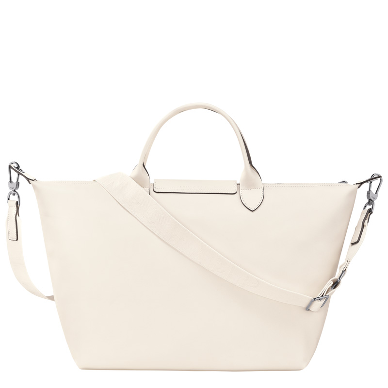 Longchamp | Le Pliage Xtra L Handbag Ecru - Leather | Ecru