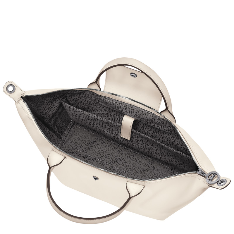 Longchamp | Le Pliage Xtra L Handbag Ecru - Leather | Ecru