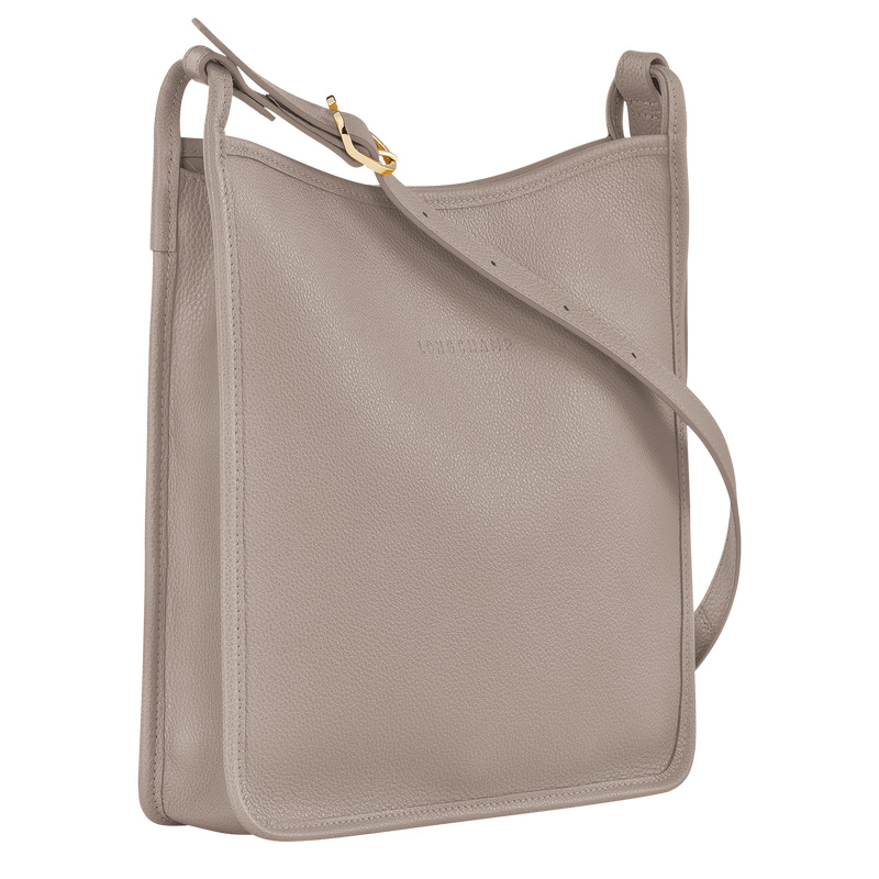 Longchamp | Le Foulonné M Crossbody bag Turtledove - Leather | Turtledove