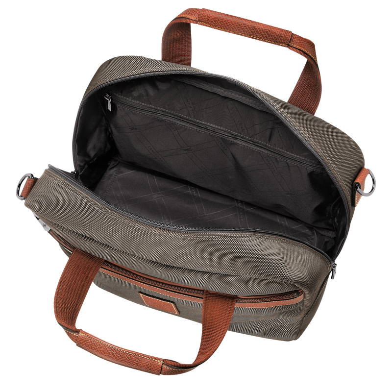 Longchamp | Boxford S Travel bag Brown - Recycled canvas | Brown