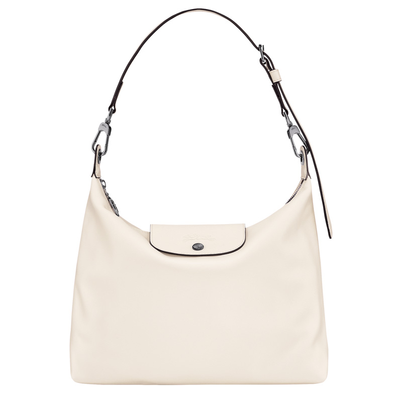 Longchamp | Le Pliage Xtra M Hobo bag Ecru - Leather | Ecru