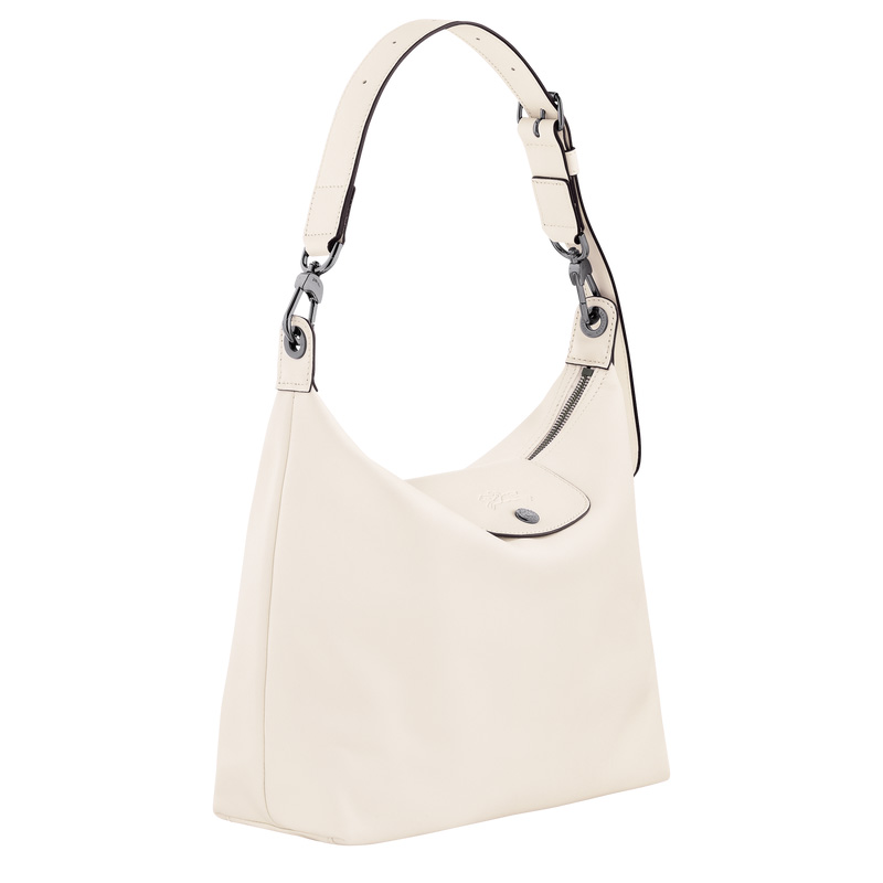 Longchamp | Le Pliage Xtra M Hobo bag Ecru - Leather | Ecru