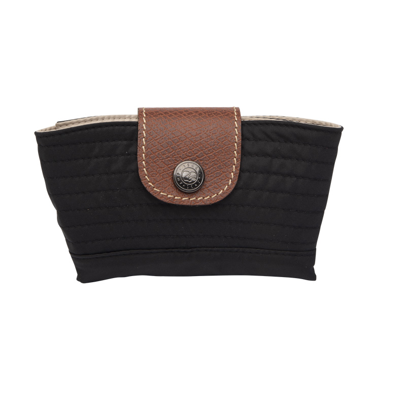 Longchamp | Reversible bucket hat Black/Paper - Technical taffeta | Black/Mahogany
