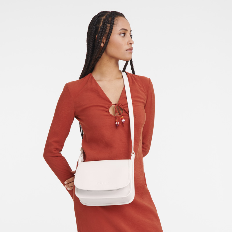 Longchamp | Le Foulonné M Crossbody bag Paper - Leather | Paper