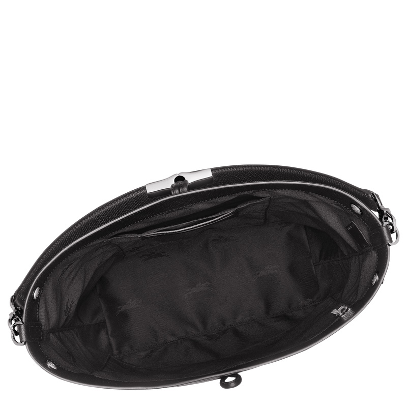 Longchamp | Le Roseau M Shoulder bag Black - Leather | Black