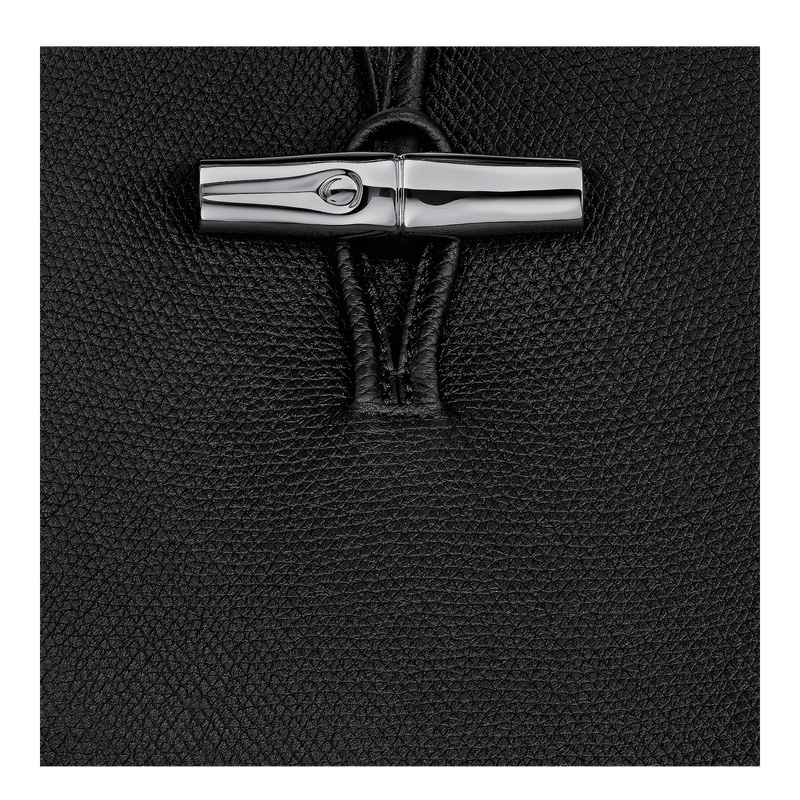 Longchamp | Le Roseau M Shoulder bag Black - Leather | Black