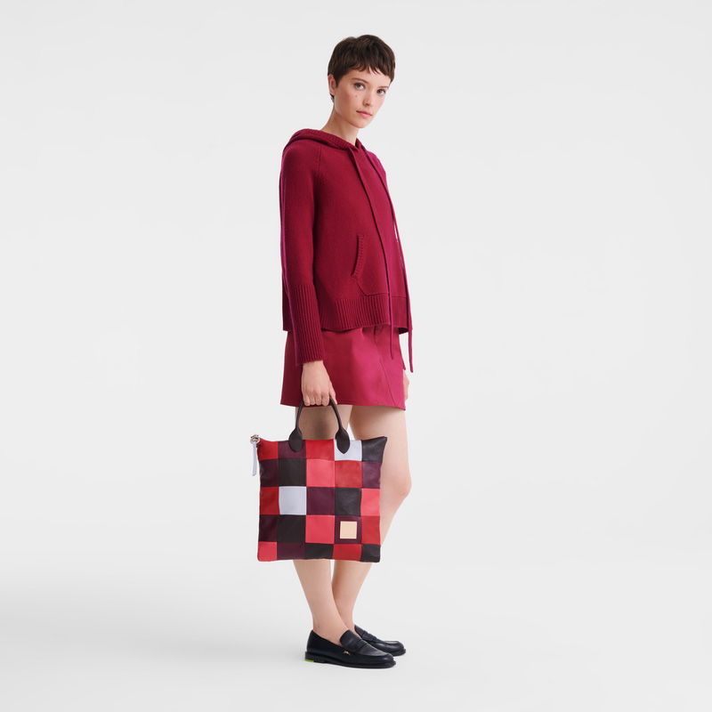Longchamp | Re-Play L Handbag Eggplant - Leather | Eggplant