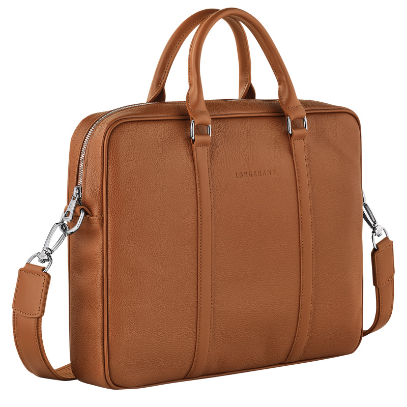 Longchamp | Le Foulonné XS Briefcase Caramel - Leather | Caramel