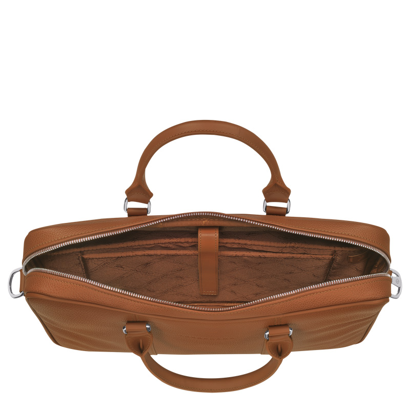 Longchamp | Le Foulonné XS Briefcase Caramel - Leather | Caramel