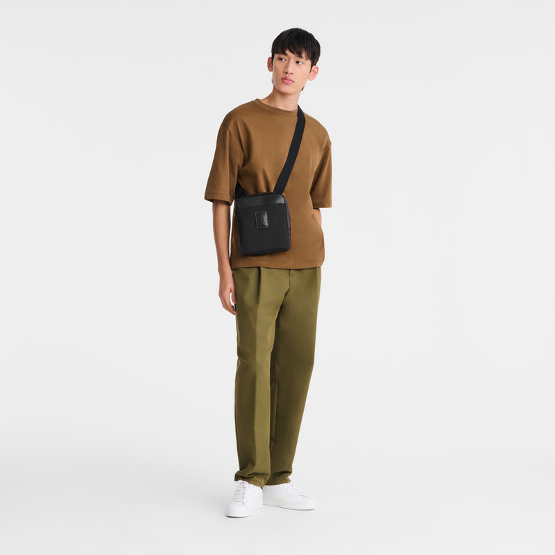 Longchamp | Boxford XS Crossbody bag Black - Recycled canvas | Black