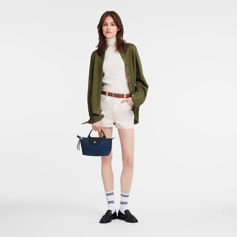 Longchamp | Le Pliage Energy Pouch Navy - Recycled canvas | Navy