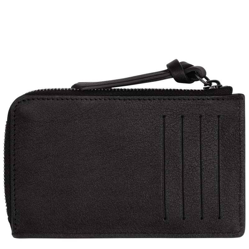 Longchamp | 3D Card holder Black - Leather | Black