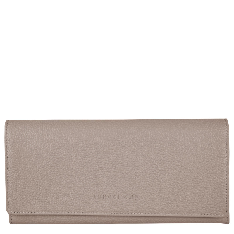 Longchamp | Le Foulonné Continental wallet Turtledove - Leather | Turtledove