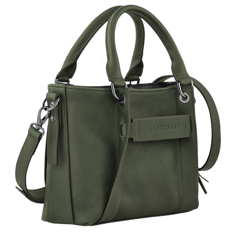 Longchamp | 3D S Handbag Khaki - Leather | Khaki